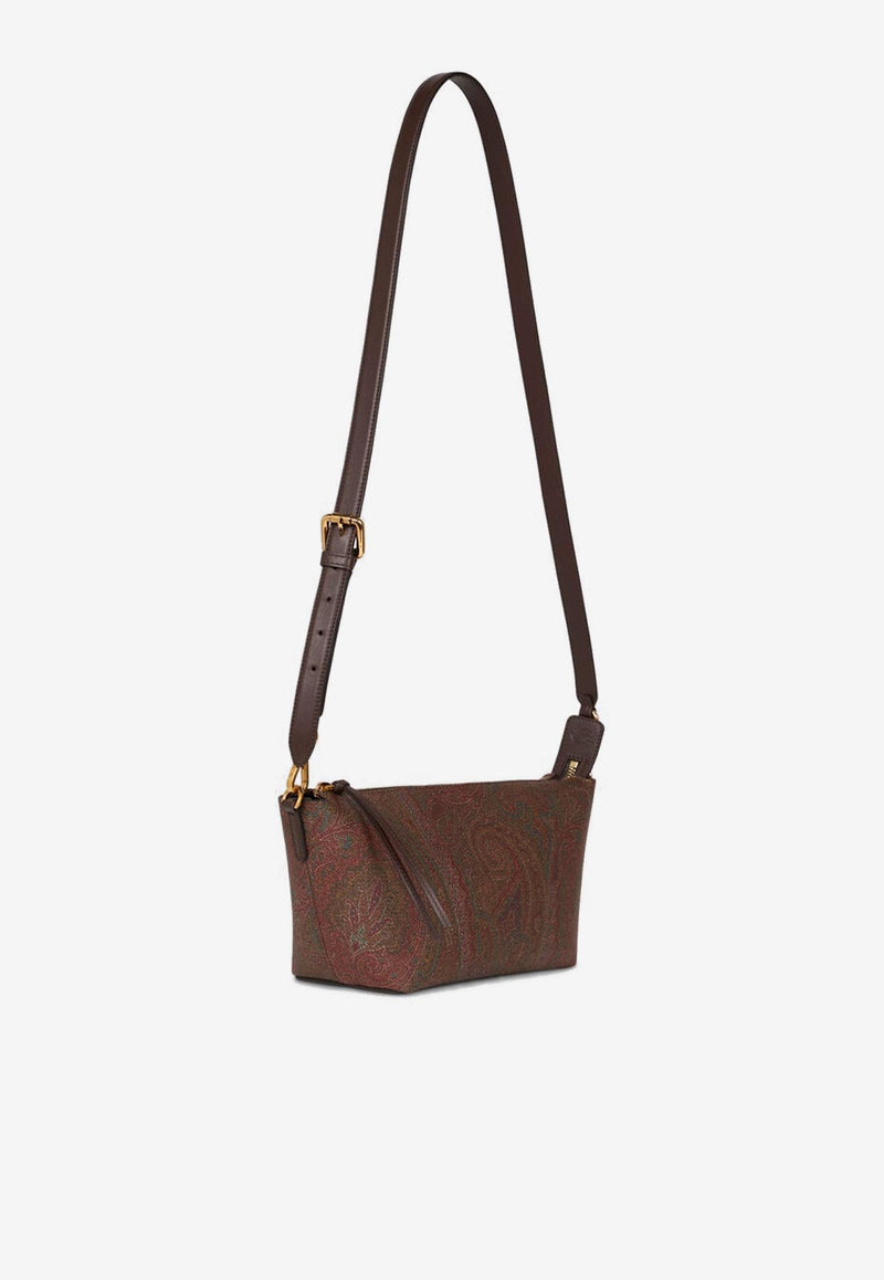 Etro Essential Paisley Jacquard Shoulder Bag Brown WP1C0020-AA001 M0019