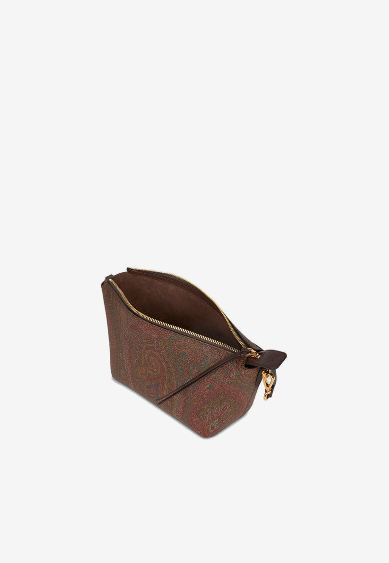 Etro Essential Paisley Jacquard Shoulder Bag Brown WP1C0020-AA001 M0019
