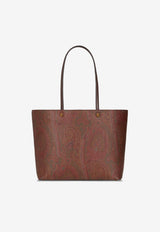 Etro Medium Essential Paisley Jacquard Tote Bag Brown WP1D0024-AA001 M0019