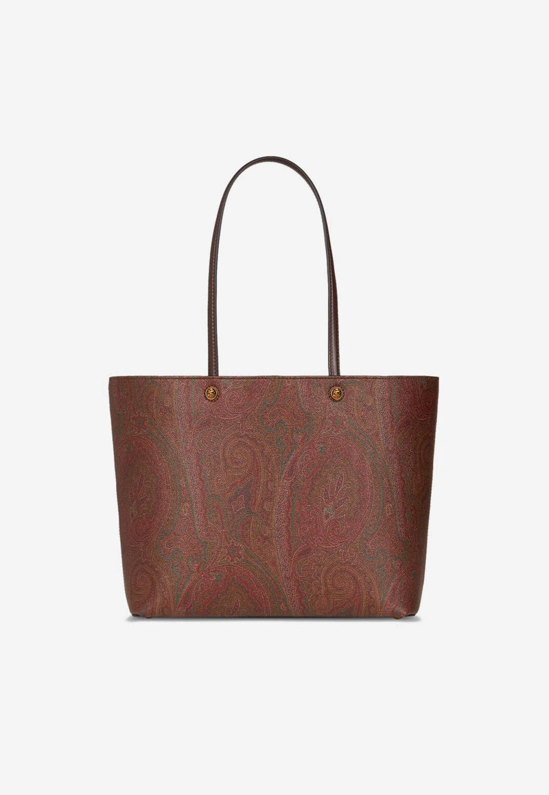 Etro Medium Essential Paisley Jacquard Tote Bag Brown WP1D0024-AA001 M0019