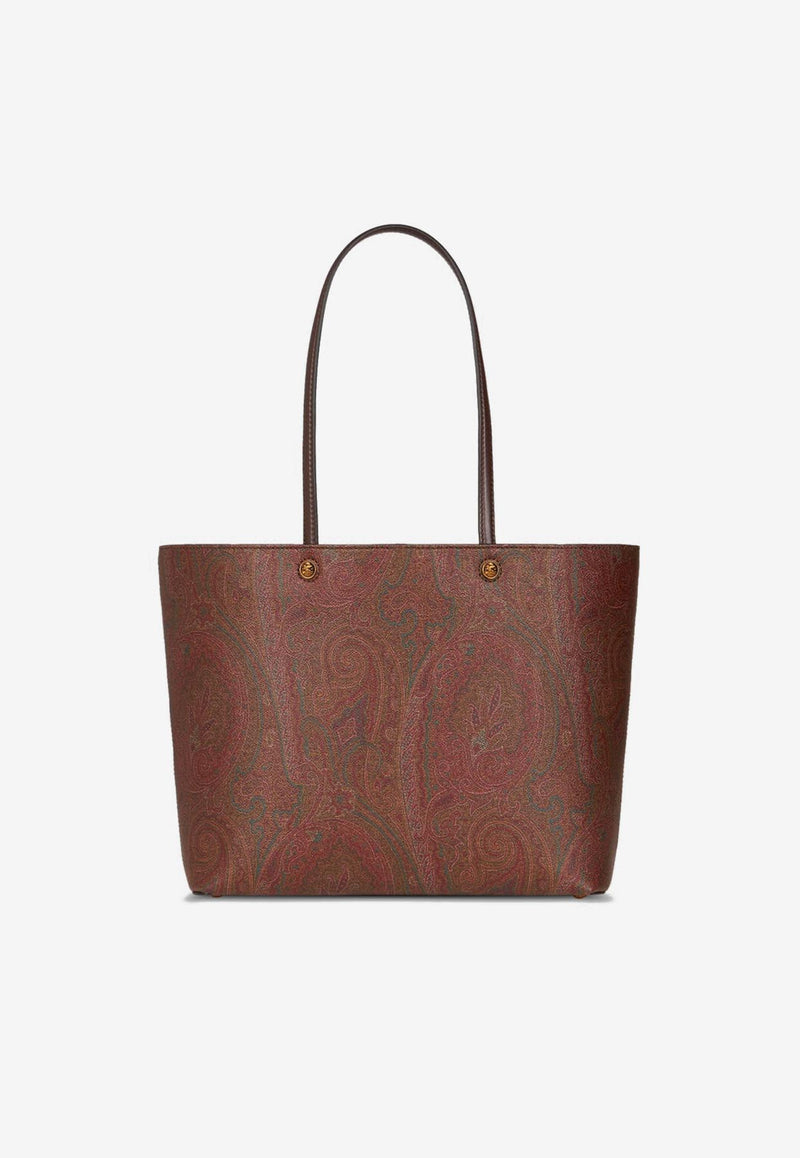 Etro Medium Essential Paisley Jacquard Tote Bag Brown WP1D0024-AA001 M0019