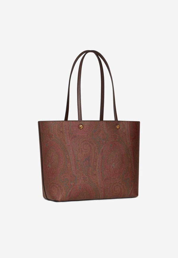 Etro Medium Essential Paisley Jacquard Tote Bag Brown WP1D0024-AA001 M0019