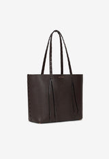 Etro Medium Essential Leather Tote Bag Dark Brown WP1D0024-AE266 M0175