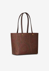 Etro Medium Essential Paisley Jacquard Tote Bag Brown WP1D0025-AA001 M0019