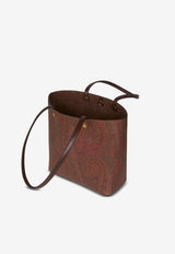 Etro Medium Essential Paisley Jacquard Tote Bag Brown WP1D0025-AA001 M0019
