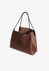 Etro Medium Libra Paisley Jacquard Tote Bag Brown WP1D0028-AA060 M0019