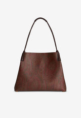 Etro Medium Libra Paisley Jacquard Tote Bag Brown WP1D0028-AA060 M0019
