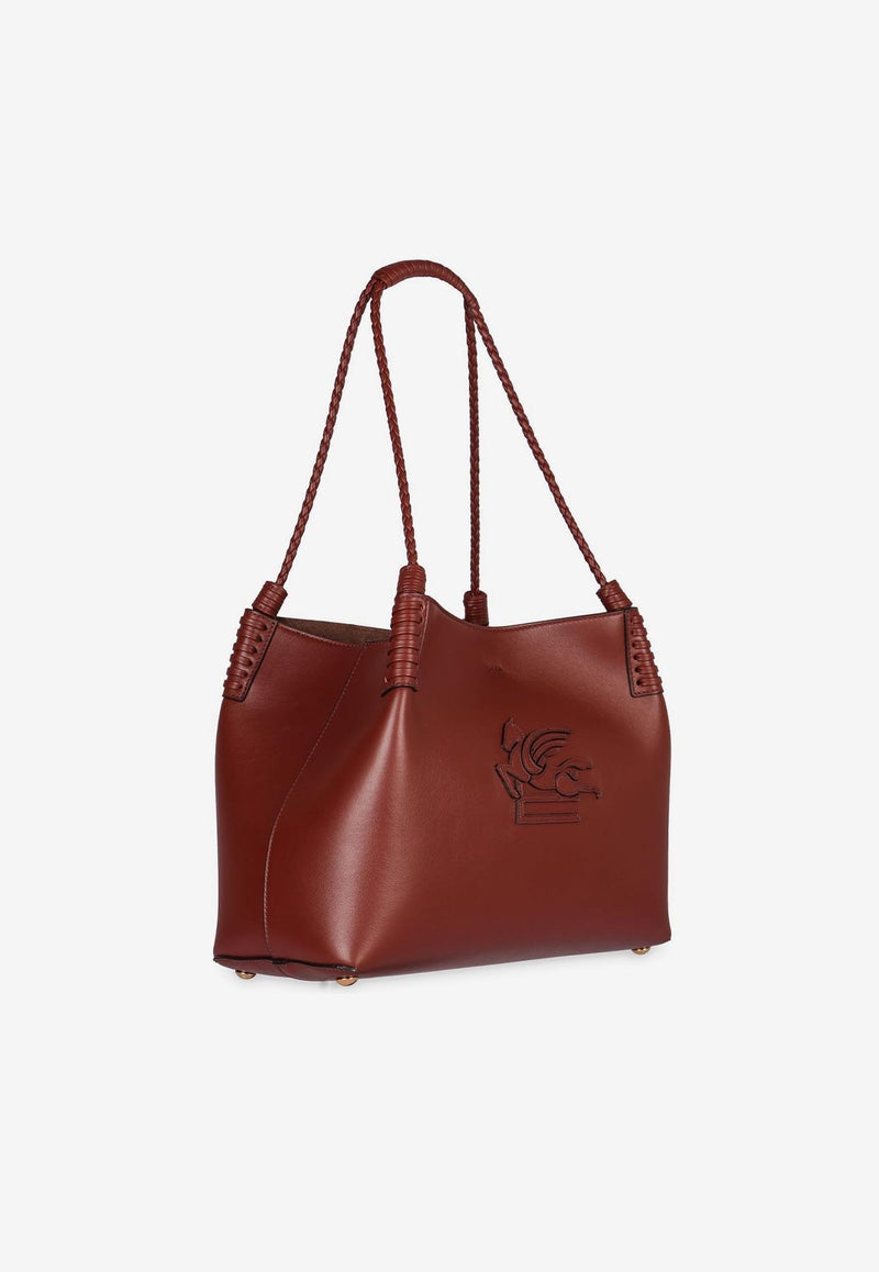 Etro Libra Leather Shoulder Bag Brown WP1D0038-AP264 M0021