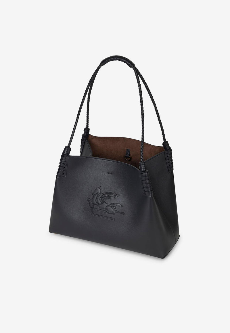 Etro Small Libra Leather Tote Bag Black WP1D0038-AP264 N0000