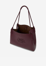Etro Small Libra Leather Tote Bag Bordeaux WP1D0038-AP264 R0108