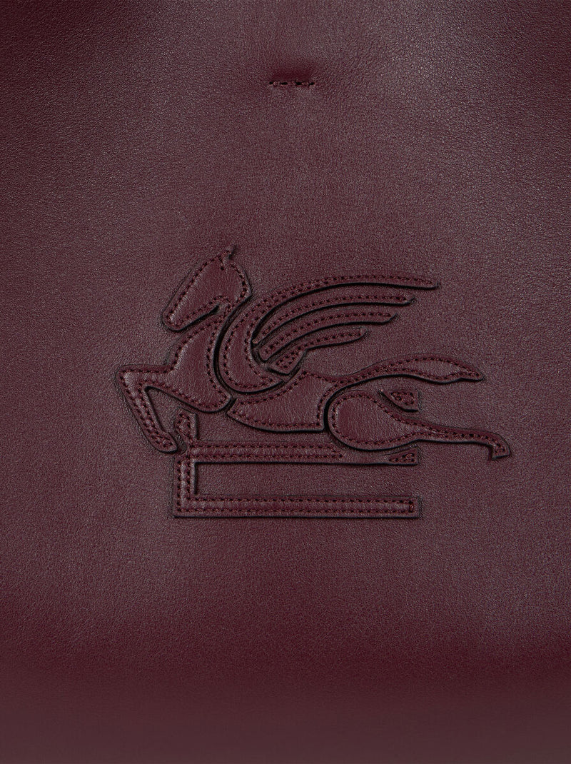 Etro Small Libra Leather Tote Bag Bordeaux WP1D0038-AP264 R0108