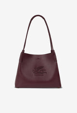 Etro Small Libra Leather Tote Bag Bordeaux WP1D0038-AP264 R0108