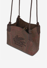 Etro Mini Libra Paisley Jacquard Shoulder Bag Brown WP1D0041-AA060 M0019