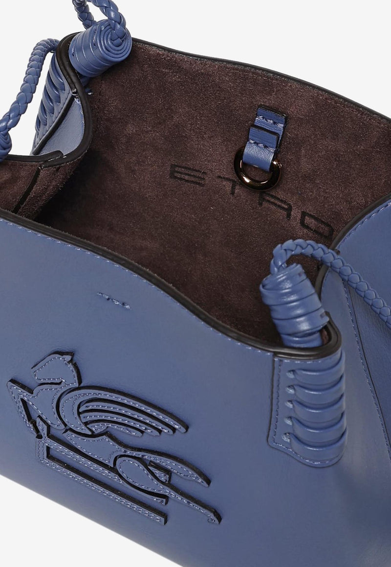 Etro Mini Libra Calf Leather Crossbody Bag Blue WP1D0041-AP264 B0312