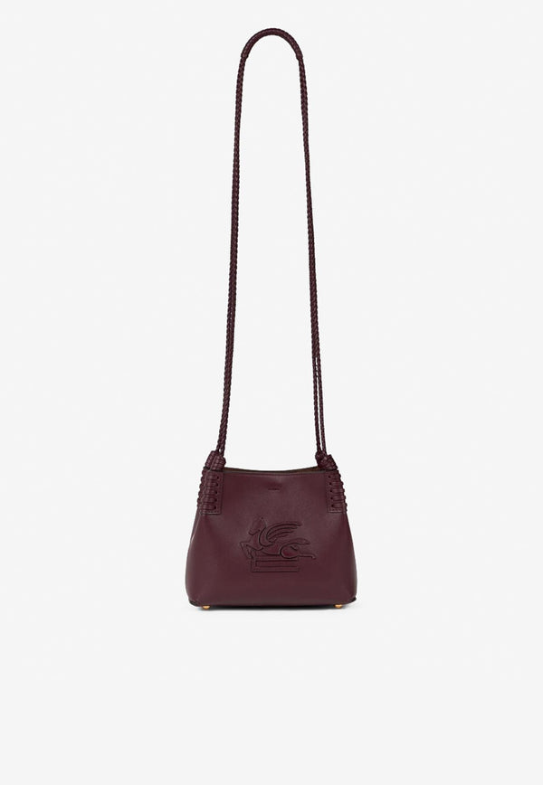 Etro Mini Libra Calf Leather Tote Bag Bordeaux WP1D0041-AP264 R0108