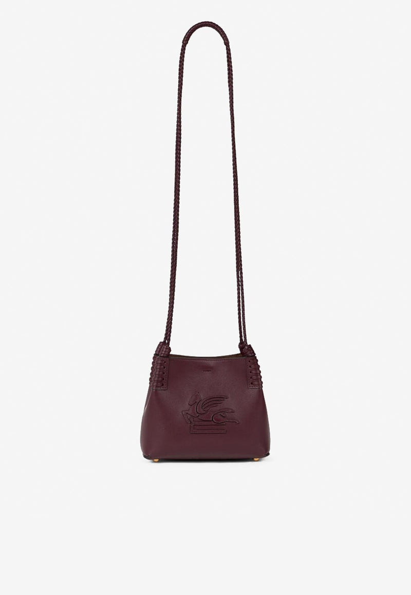 Etro Mini Libra Calf Leather Tote Bag Bordeaux WP1D0041-AP264 R0108