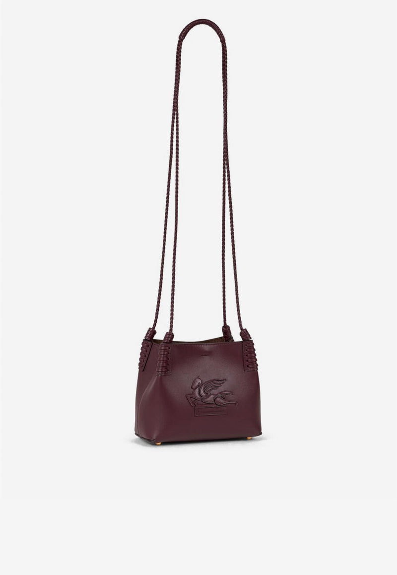 Etro Mini Libra Calf Leather Tote Bag Bordeaux WP1D0041-AP264 R0108