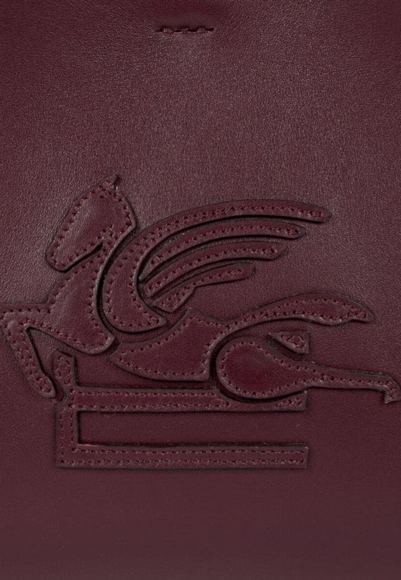 Etro Mini Libra Calf Leather Tote Bag Bordeaux WP1D0041-AP264 R0108