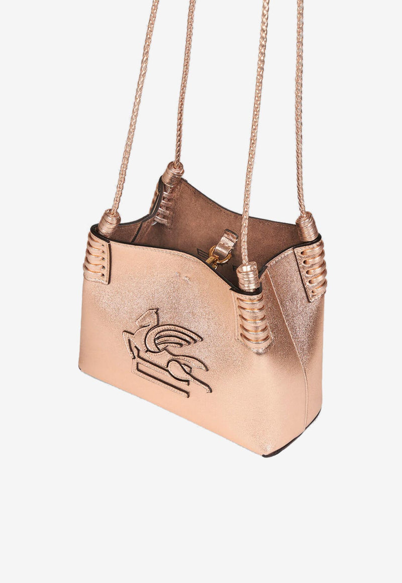 Etro Mini Libra Laminated Leather Shoulder Bag Pink WP1D0041-AP265 F0889