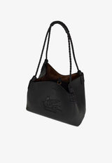 Etro Small Libra Calf Leather Shoulder Bag Black WP1D0052-AP264 N0000