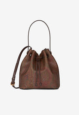 Etro Small Paisley Jacquard Bucket Bag Brown WP1E0008-AA001 M0019