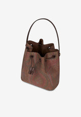 Etro Small Paisley Jacquard Bucket Bag Brown WP1E0008-AA001 M0019
