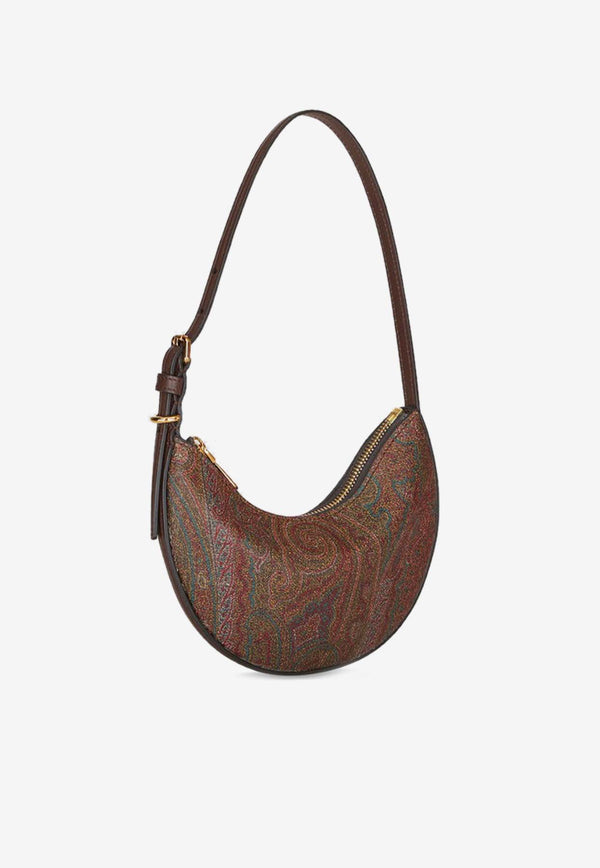 Etro Mini Essential Paisley Jacquard Shoulder Bag Brown WP1I0003AA001M0019BROWN