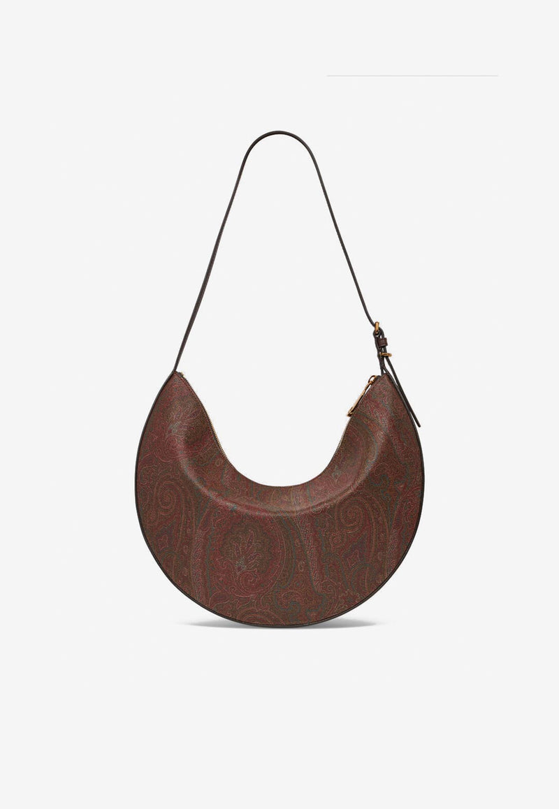 Etro Large Essential Paisley Jacquard Hobo Bag Brown WP1I0005-AA001 M0019