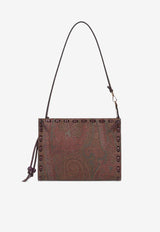 Etro Arnica 1984 Paisley Jacquard Shoulder Bag Brown WP2C0014-AE246 R2723