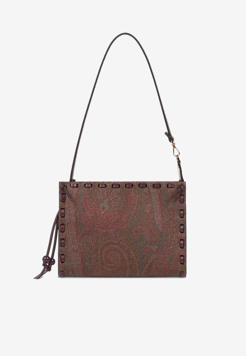 Etro Arnica 1984 Paisley Jacquard Shoulder Bag Brown WP2C0014-AE246 R2723