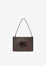 Paisley-Pattern Embroidered Pouch