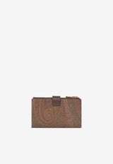 Etro Arnica Paisley Jacquard Bi-Fold Wallet Brown WP2D0011-AA027 M0019