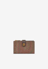 Etro Arnica Paisley Jacquard Bi-Fold Wallet Brown WP2D0011-AA027 M0019