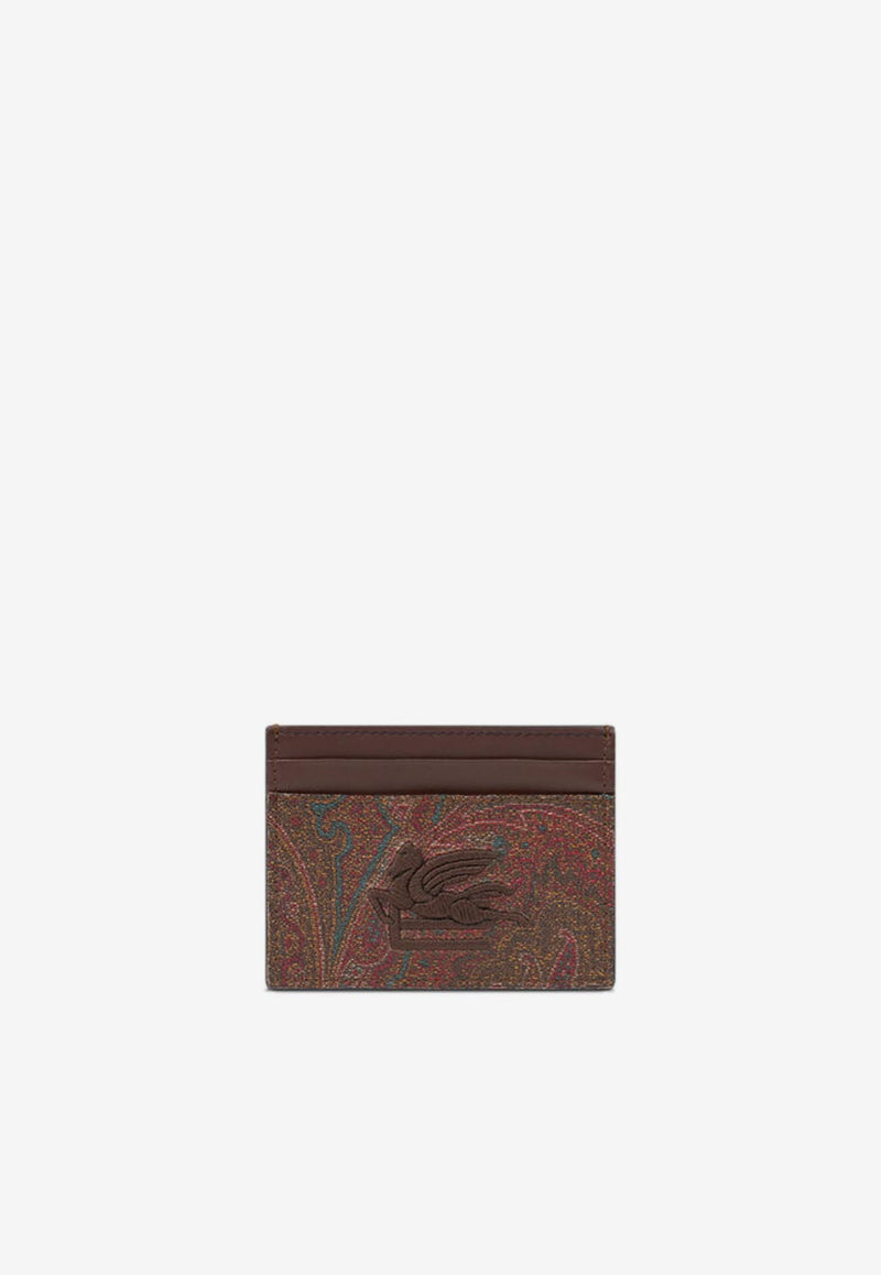 Etro Small Paisley Jacquard Cardholder Brown WP2E0001-AA001 M0019