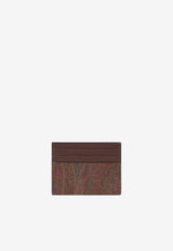 Etro Small Paisley Jacquard Cardholder Brown WP2E0001-AA001 M0019