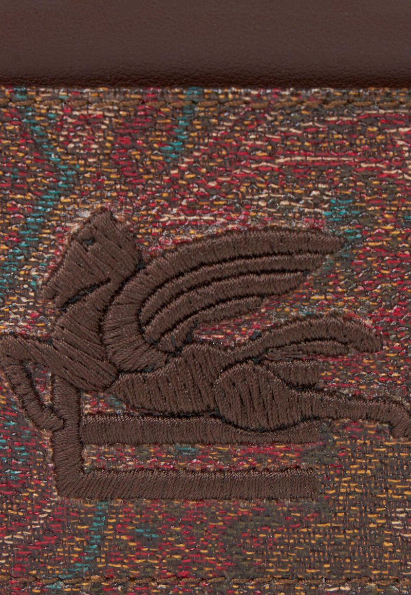 Etro Small Paisley Jacquard Cardholder Brown WP2E0001-AA001 M0019