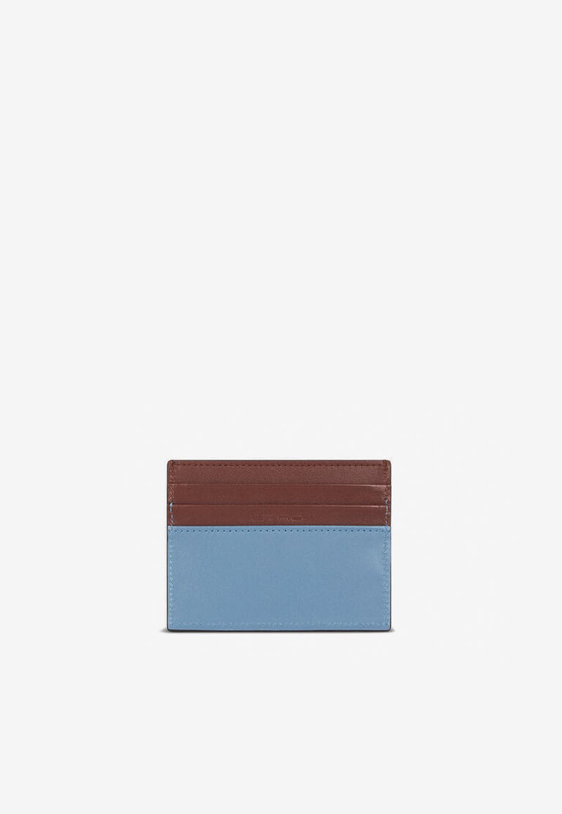Etro Small Two-Tone Leather Cardholder Blue WP2E0001-AP287 B0071