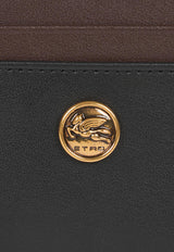 Etro Small Two-Tone Leather Cardholder Black WP2E0001-AP287 N0000