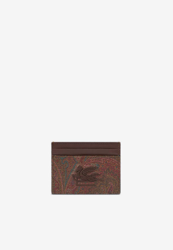 Etro Paisley Jacquard Cardholder WP2E0001DARK BROWN