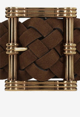 Etro Reversible Braide Suede Belt Brown WP3C0001-AE328 M2186