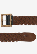 Etro Reversible Braide Suede Belt Brown WP3C0001-AE328 M2186