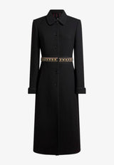 Etro Embellished Single-Breasted Coat Black WRAA0103-AR434 N0000