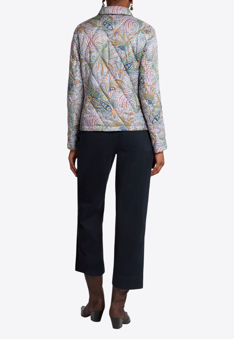 Etro Paisley Print Quilted Jacket Multicolor WRBA0043-99SASM3 X0830