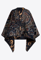 Etro Reversible Floral Jacquard Cape Multicolor WRBD001299TJE81S9883BLACK