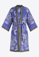 Etro Kesa Silk Twill Maxi Robe WRBE0003-AK010 X0883