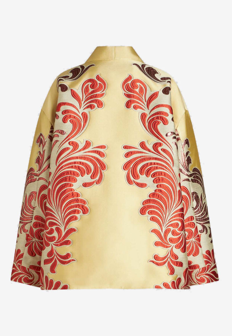 Etro Single-Breasted Jacquard Jacket Multicolor WRCA0029_99TFD02_S9840