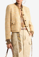 Etro Cropped Tweed Jacket Multicolor WRCA0112-99TJEI7 S9820