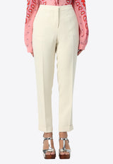 Etro Straight-Leg Tailored Pants White WREA0002-99TUDH3 W0275