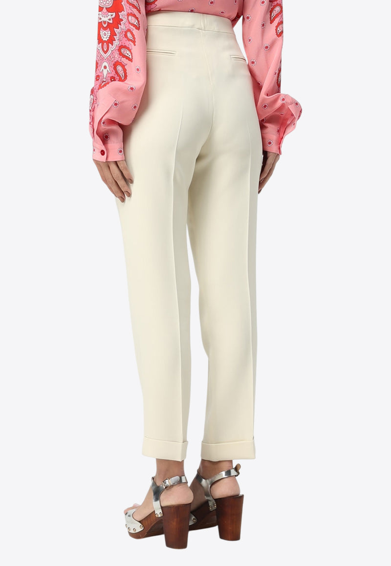 Etro Straight-Leg Tailored Pants White WREA0002-99TUDH3 W0275