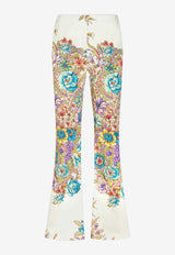 Etro Floral Print Flared Pants WREA0011-99SAE85 X0800 Multicolor